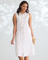 Seaside Stripe Seersucker Shirt Dress thumbnail number 2