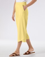 Tulip-Hem Everyday Knit Capris thumbnail number 3