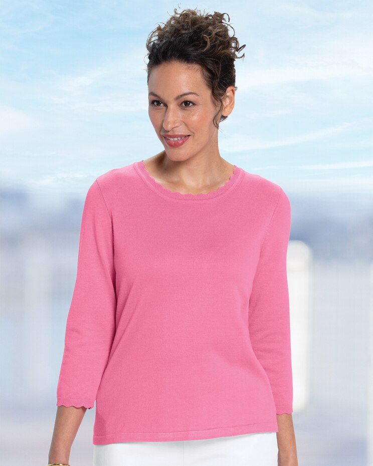 Madison Scallop-Edge Pullover image number 1