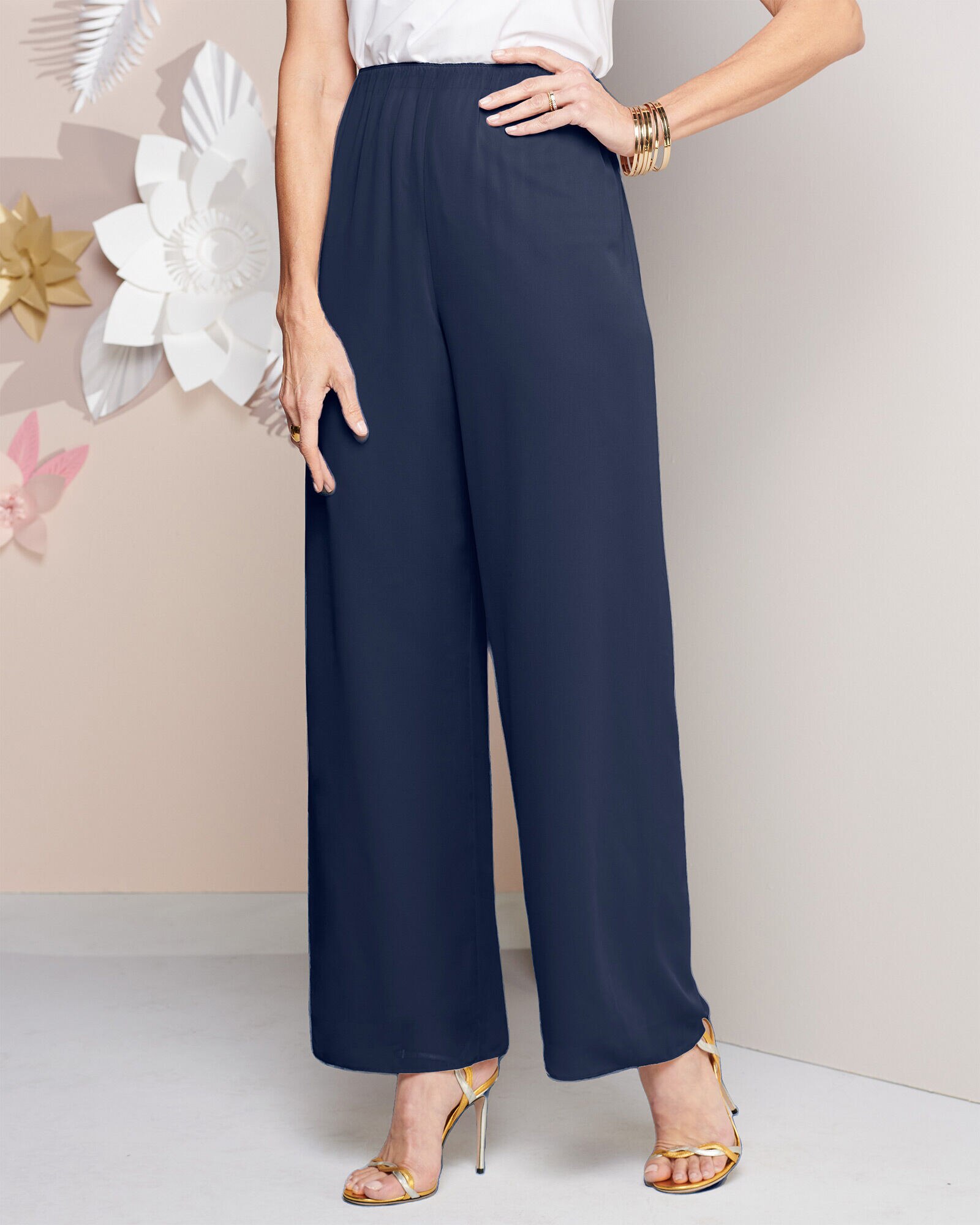 Alex evenings chiffon pants cheap