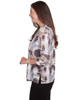 Alfred Dunner® Romancing The Stone Geometric Patch Print Tee thumbnail number 4