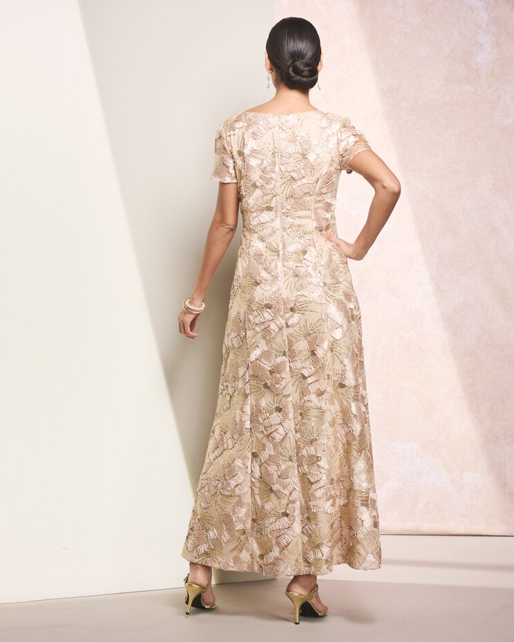 A-Line Soutache Dress by Alex Evenings image number 2