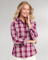 Plaid & Gingham Brushed-Cotton Shirt thumbnail number 1
