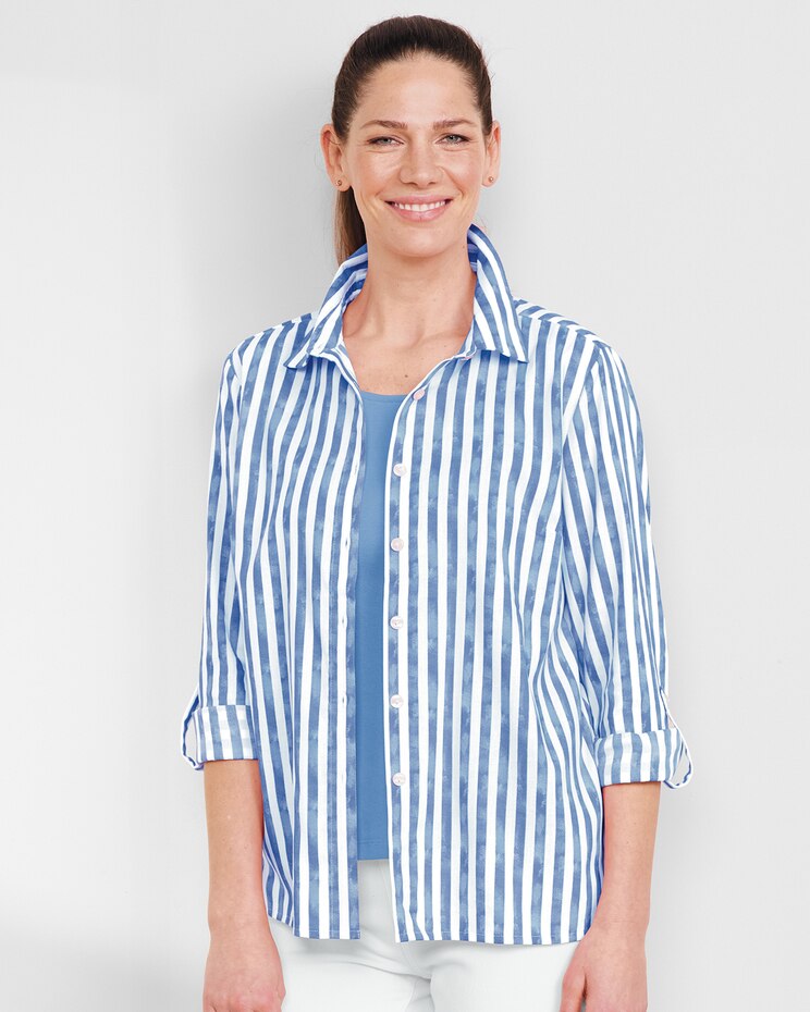 Watercolor Stripe Shirt image number 1