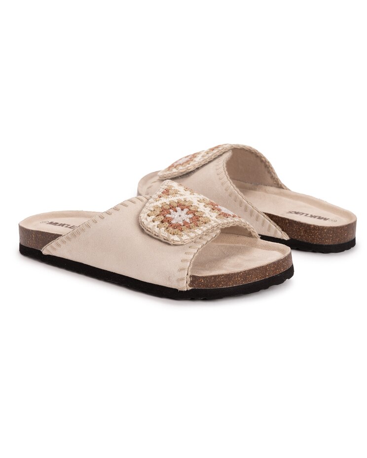 MUK LUKS® Women's Gigi Crochet Slide Sandal image number 1