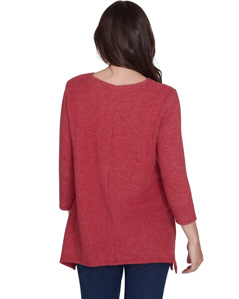 Ruby Rd® Cozy Season Knit Sharkbite Top