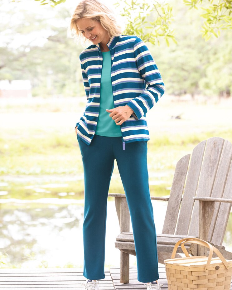 Everyday Knit Striped Active Set image number 1