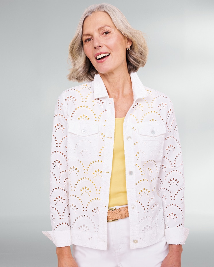 Eyelet Jean Jacket  image number 1