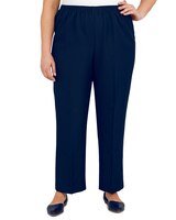 Alfred Dunner Classic Tailored Textured Proportioned Straight Leg Pants thumbnail number 1