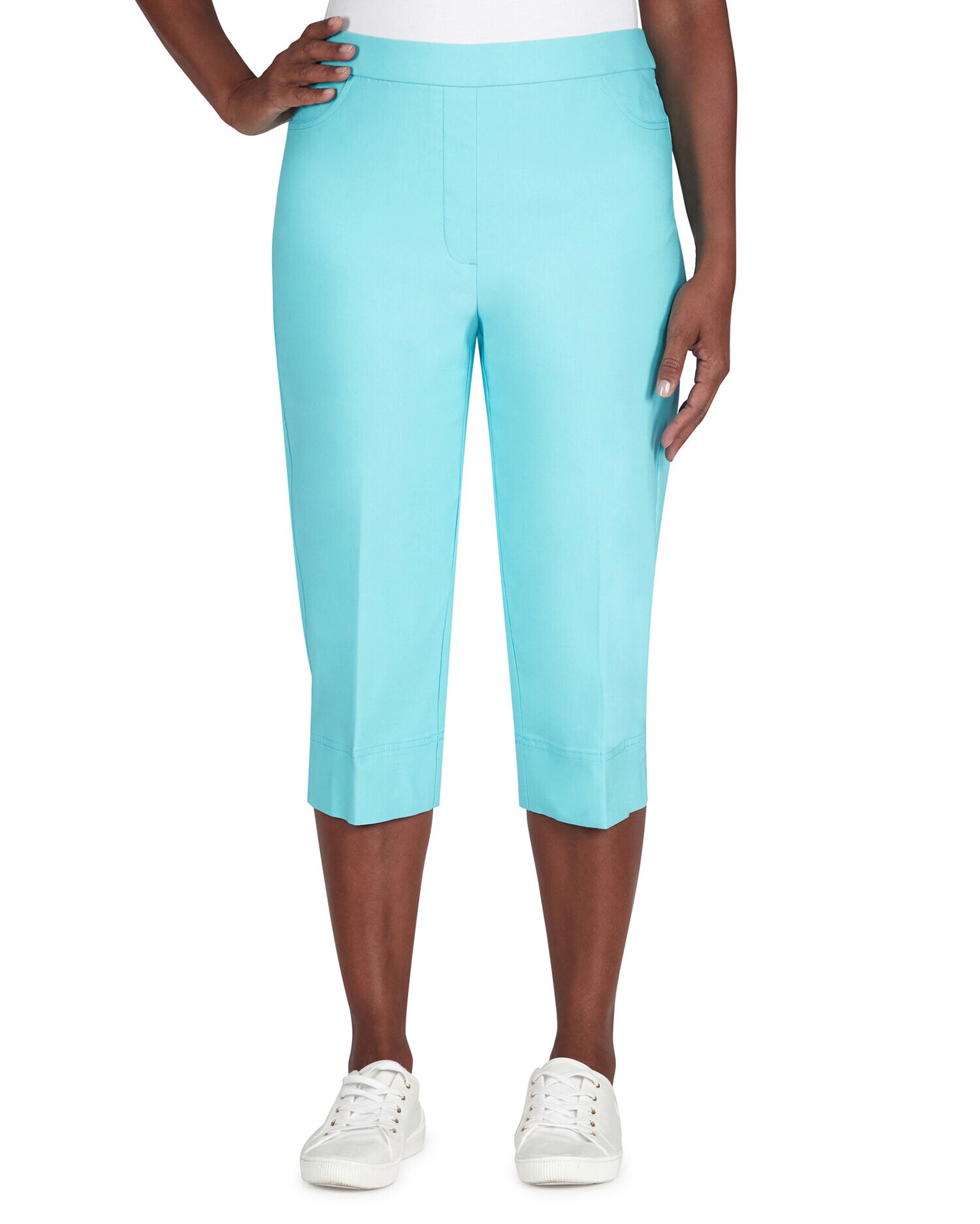 Alfred Dunner Classic Allure Stretch Clamdigger Capri Appleseed s