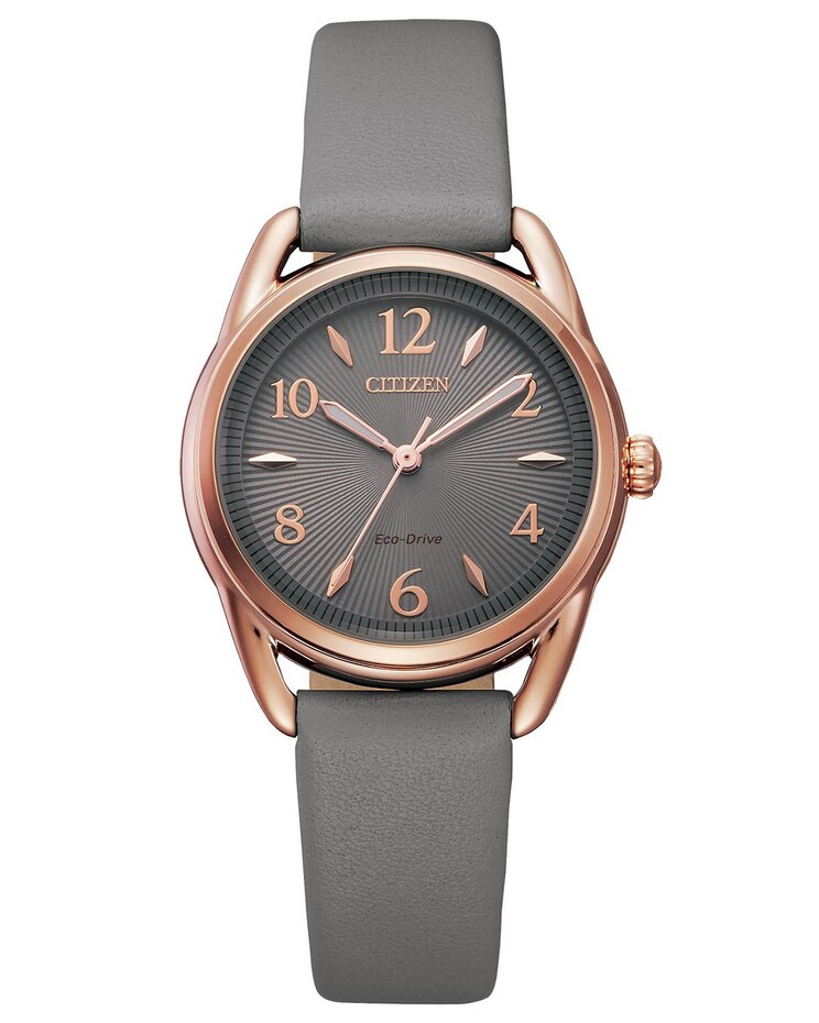 Citizen Rose Gold & Gray Eco-Drive Watch image number 1