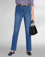 SlimSation® Relaxed Straight 5-Pocket Jeans thumbnail number 1