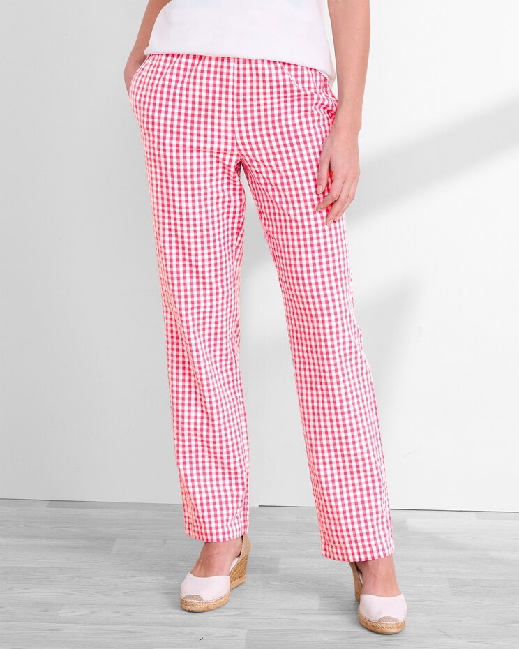 Gingham Seersucker Pants image number 1