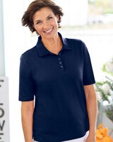 Essential Cotton Elbow-Sleeve Polo thumbnail number 1
