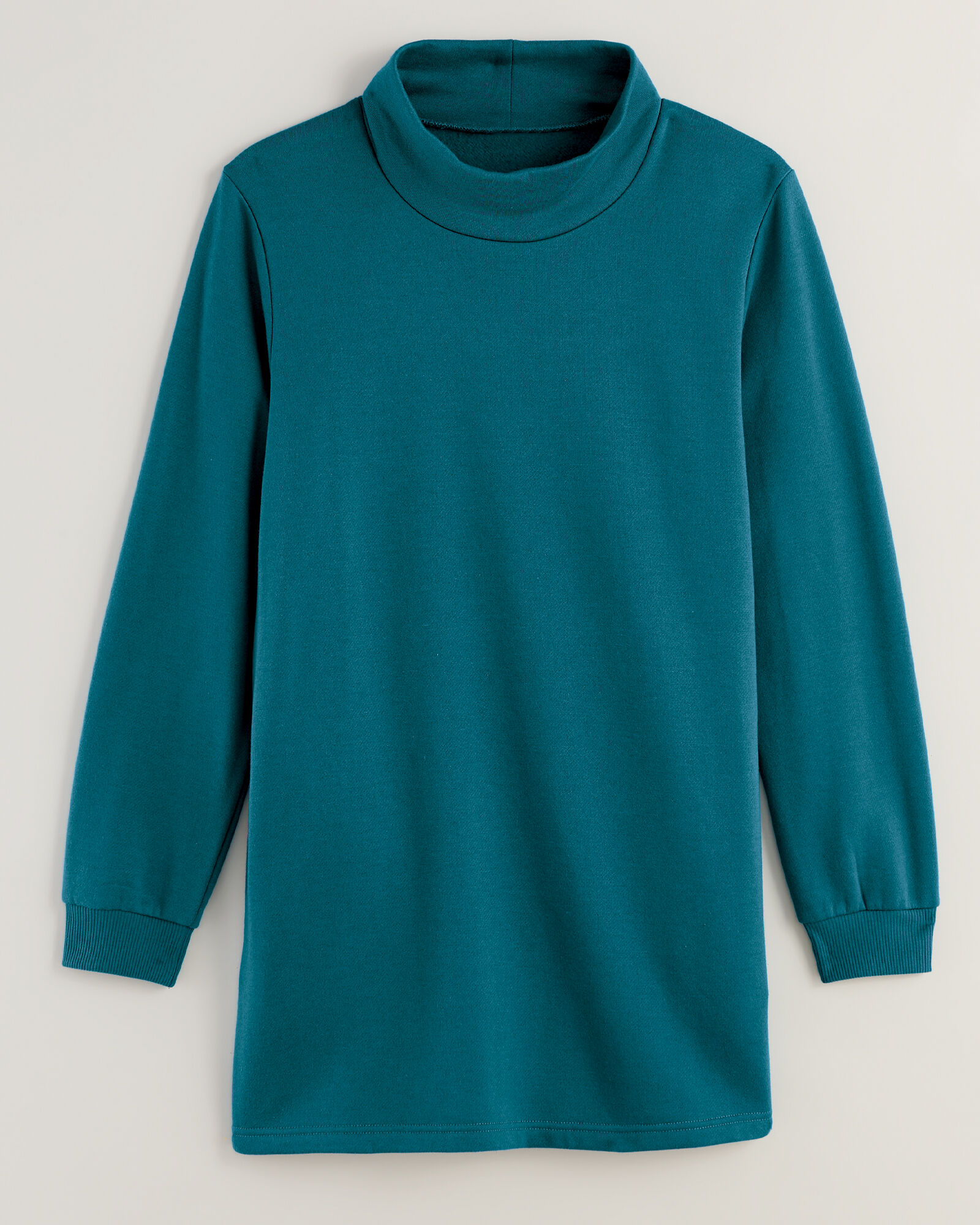 Mock neck tunic sweatshirt online