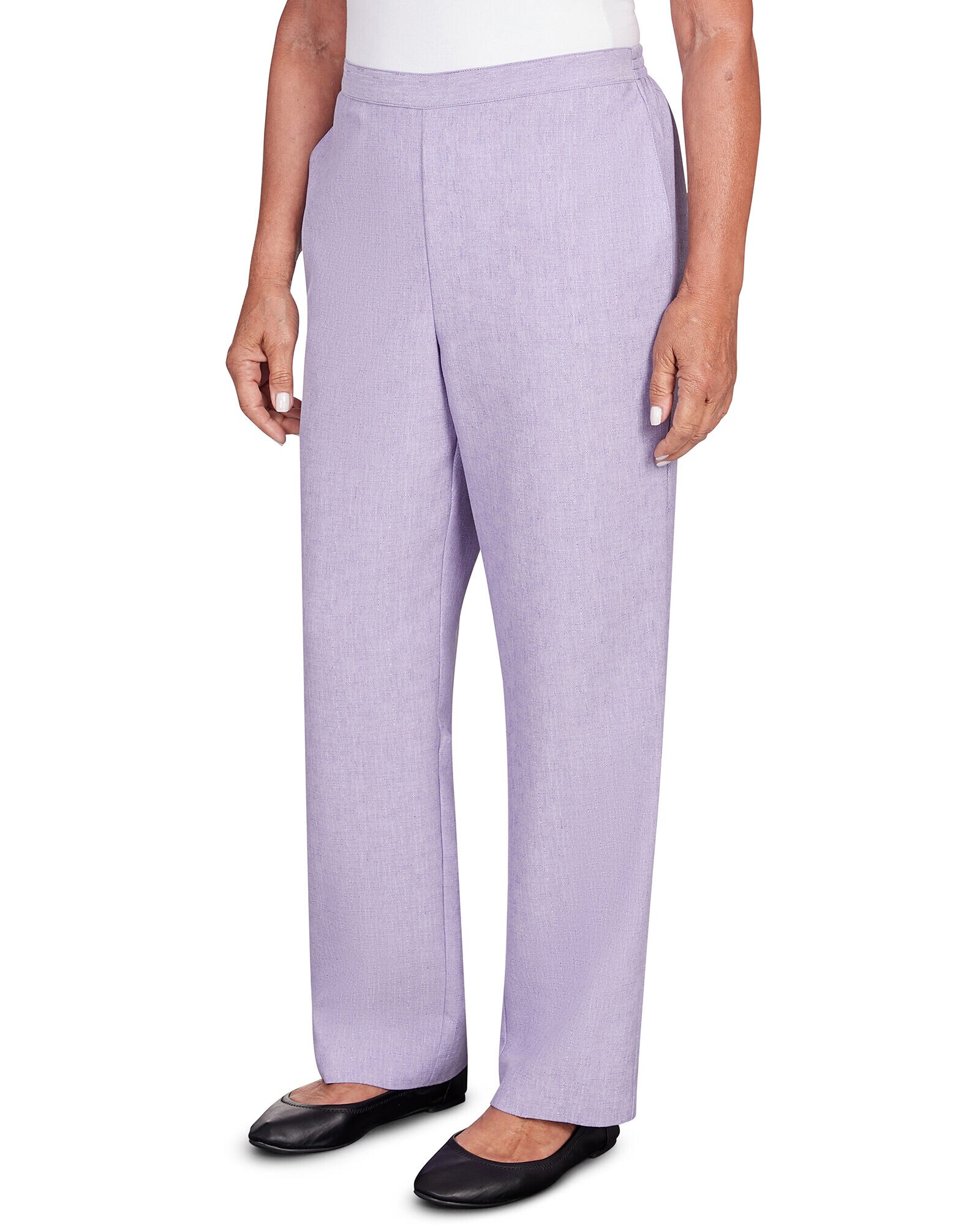 Alfred Dunner Isn t It Romantic Spring Flat Front Short Length Pull On Pant