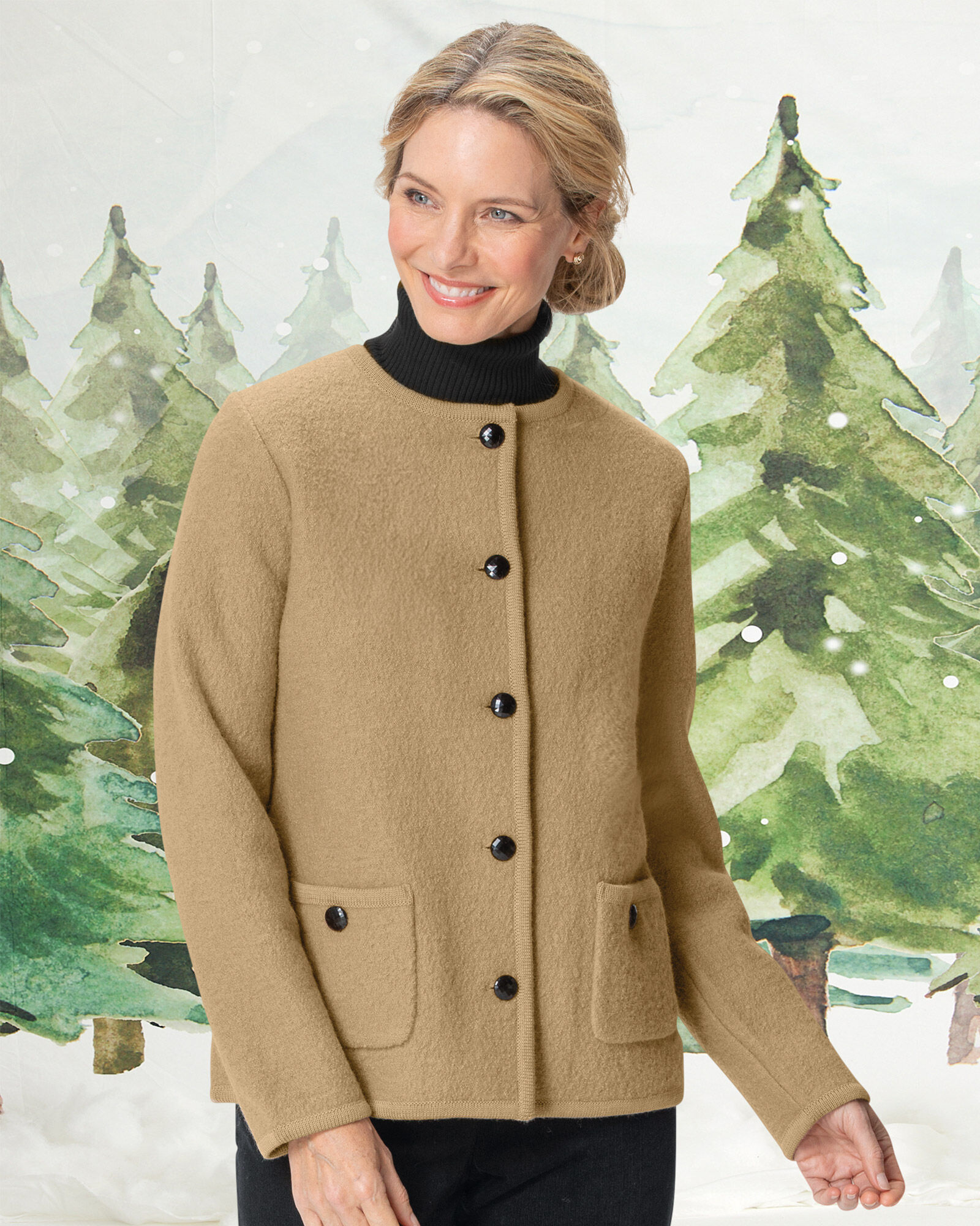 Appleseeds boiled wool jacket discount