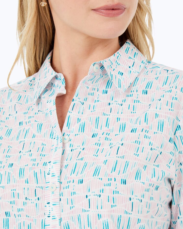 Zoey Long Sleeve Painted Wave Shirt image number 3