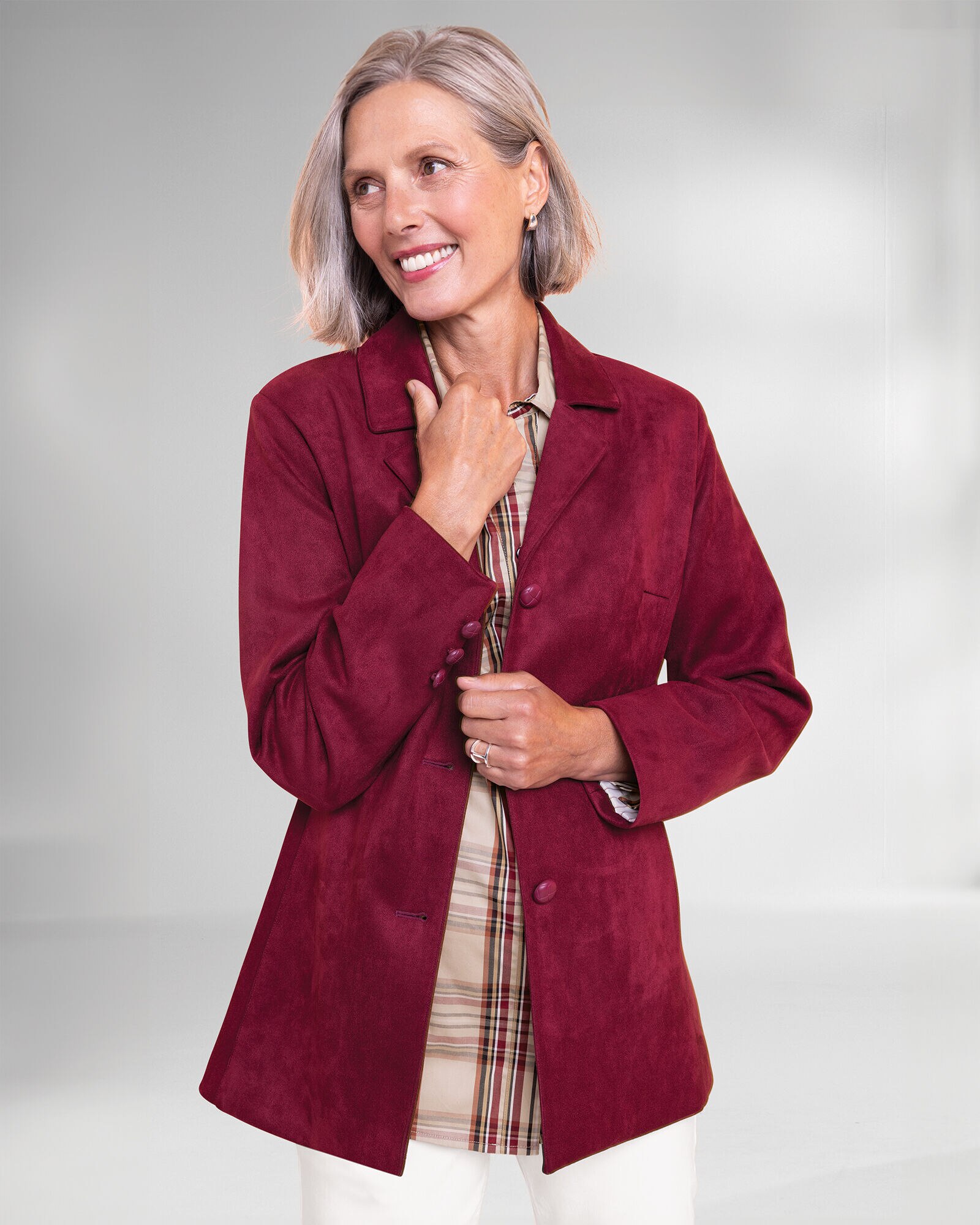 Microsuede Long Jacket