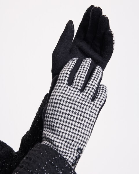 Houndstooth Gloves