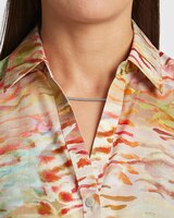 Foxcroft Mary  Watercolor Zebra Shirt thumbnail number 3