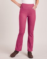 DenimEase™ Flat-Waist Bootcut Jeans thumbnail number 2