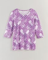 Three-Quarter Sleeve Patchwork Tee thumbnail number 3