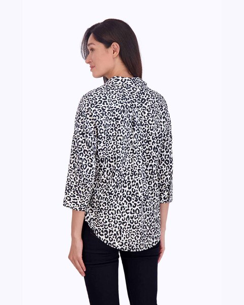 Charlie No Iron Leopard Print Shirt