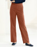 Tencel/Cotton ComfortFlex Straight-Leg Pants thumbnail number 1