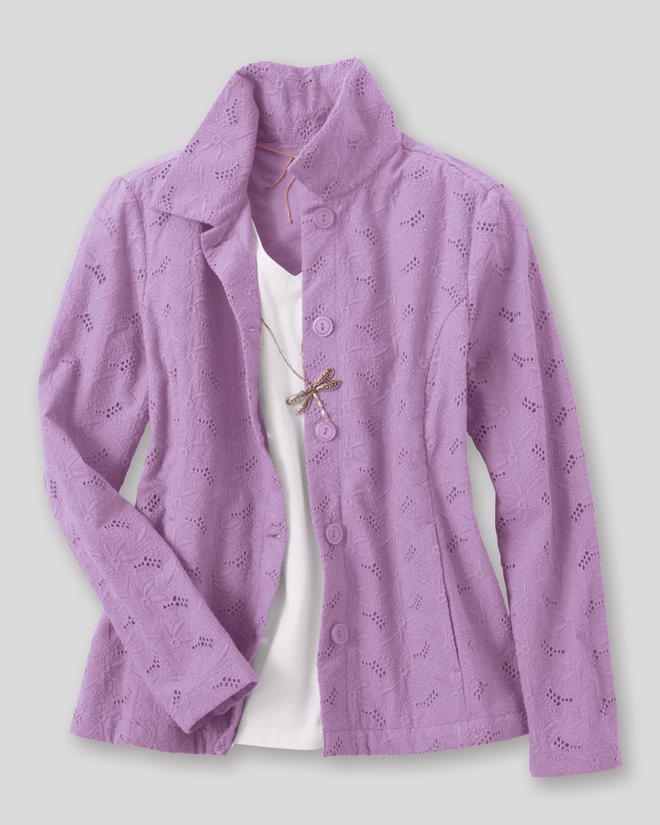 Floral Eyelet Jacket image number 2