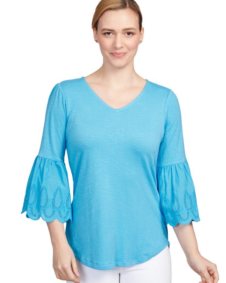 Ruby Rd® Isle Verde Slub Top image number 1