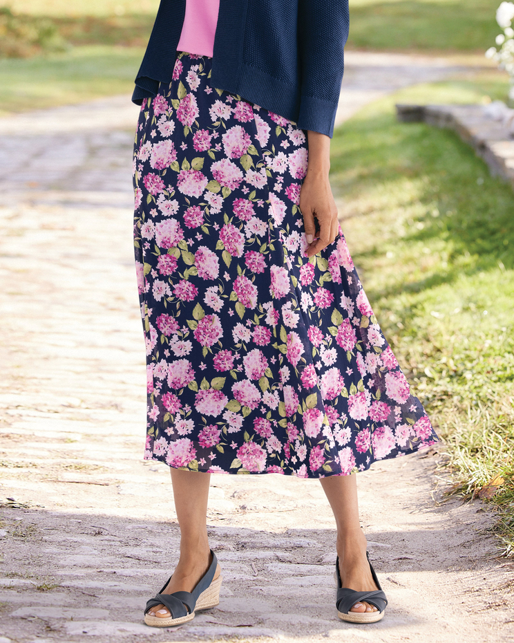 Limited Edition Hydrangea Midi Skirt image number 1