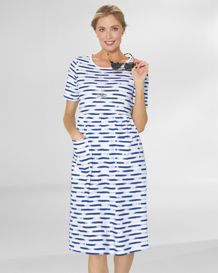 Boardwalk Knit Print Weekend Dress image number 1