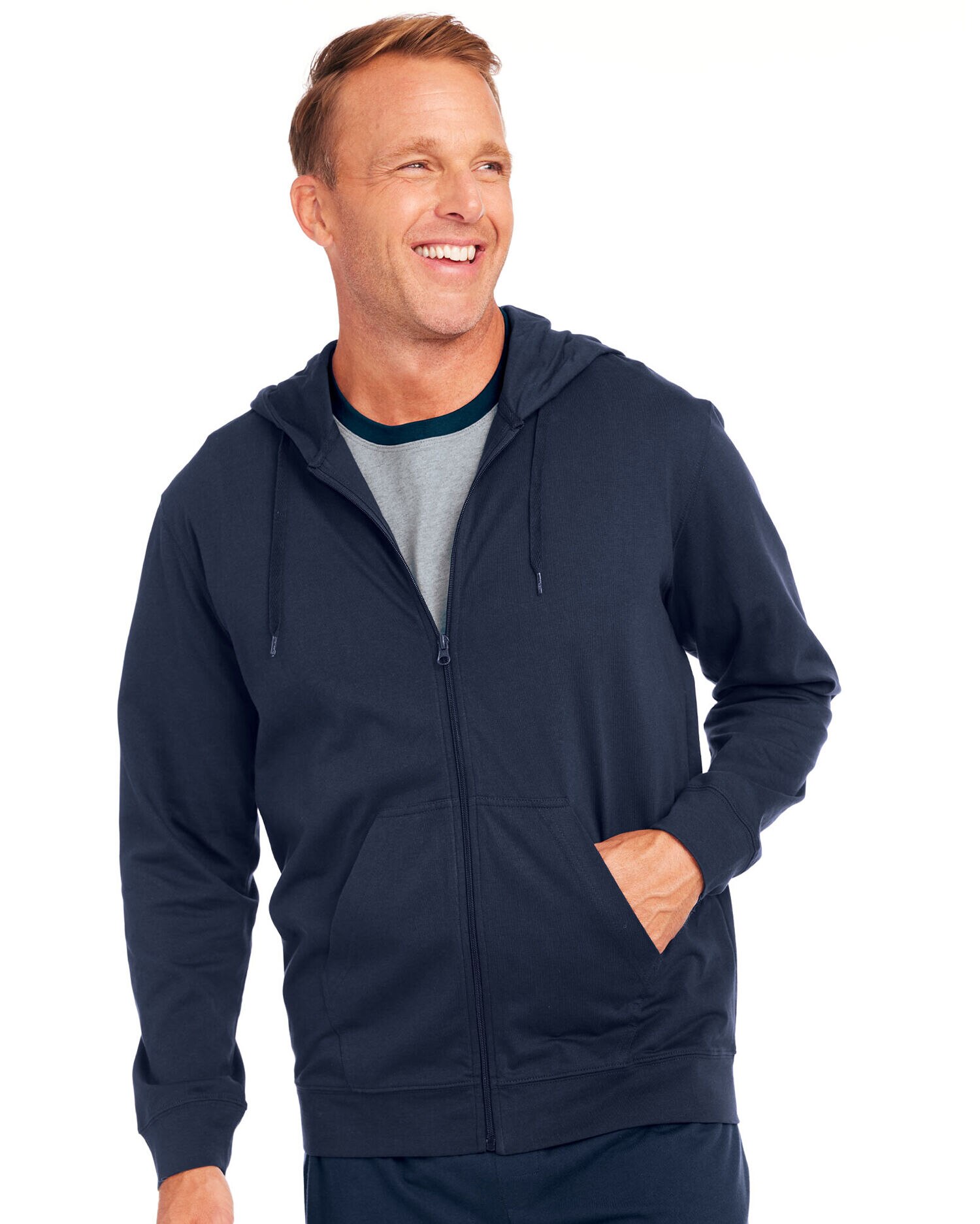 John Blair Jersey Knit Hooded Jacket