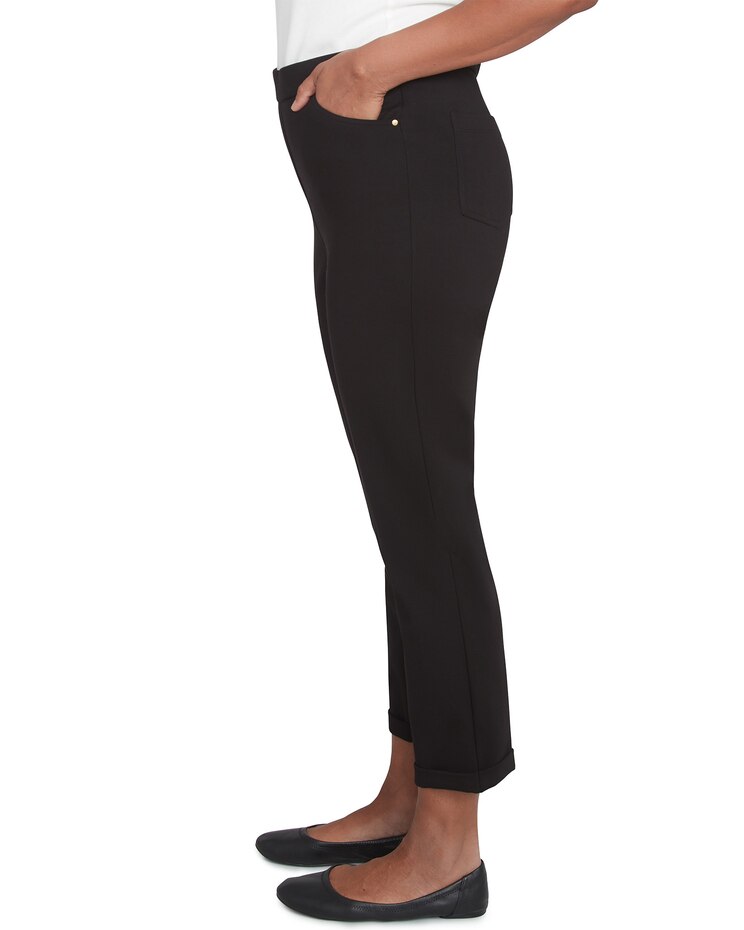 Alfred Dunner® Romancing The Stone Cuffed Ankle Pant with Slash Pockets image number 7