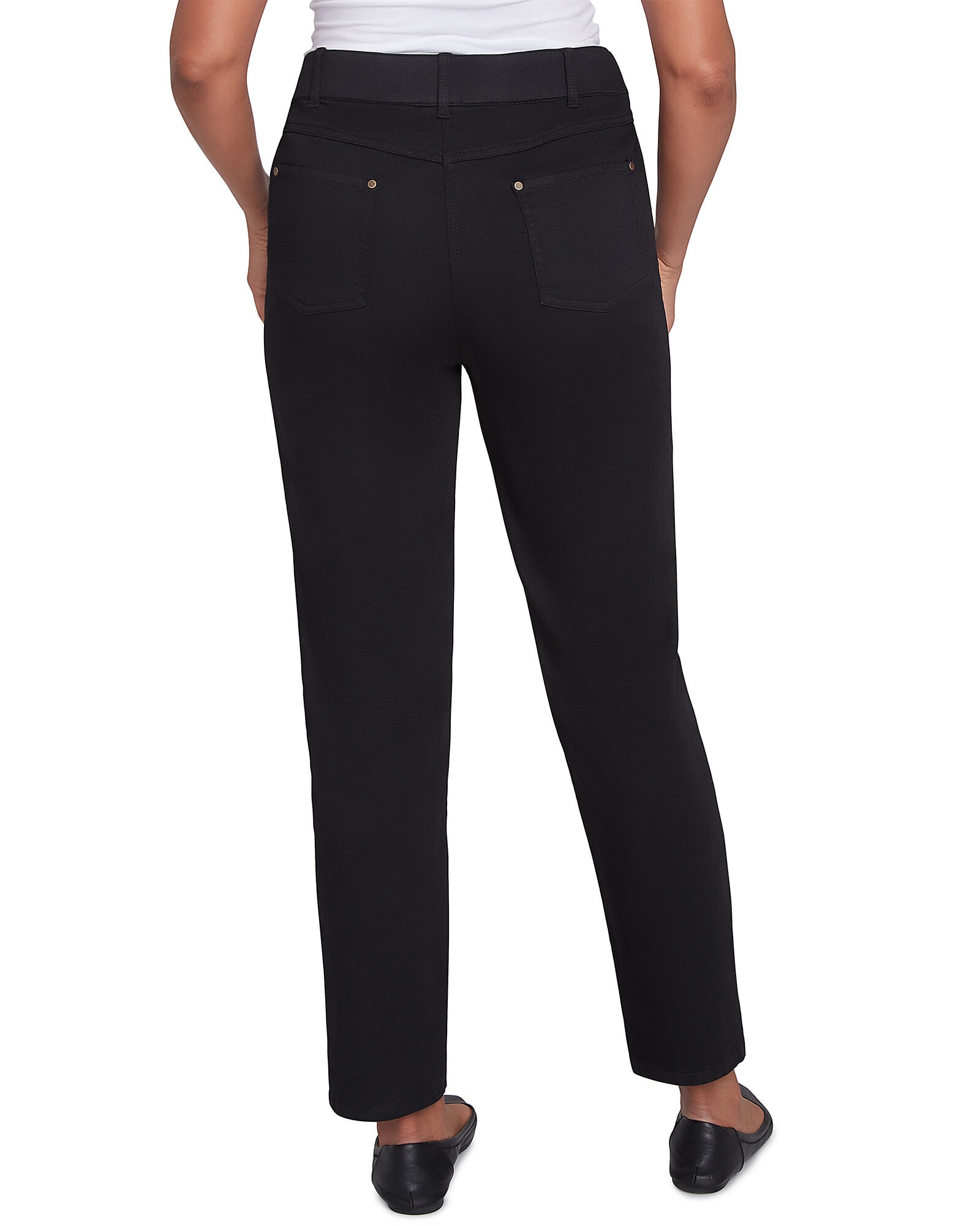 Alfred Dunner womens Women's Soft Twill Mid-rise Regular Fit