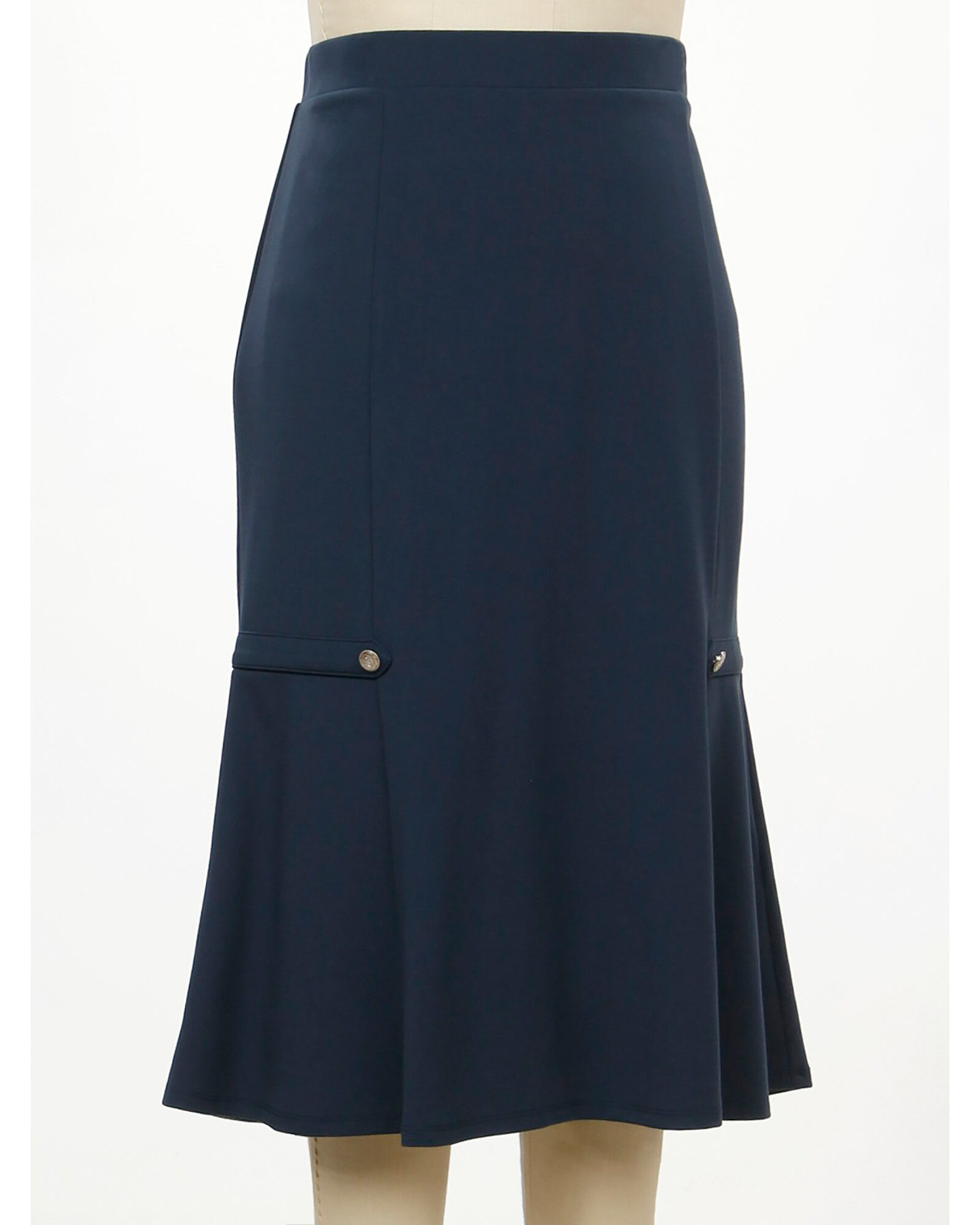 玄関先迄納品 N Appleseed's | Skirt Button Ponte Away Carried Touch レディースウェア