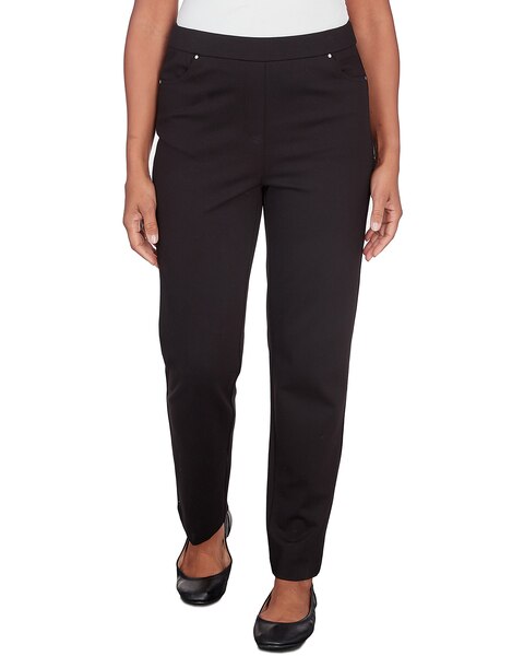 Alfred Dunner® World Traveler Comfort Ponte Average Length Pant