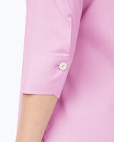 Pamela 3/4 Sleeve Solid Stretch Blouse thumbnail number 5