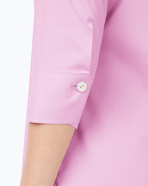 Pamela 3/4 Sleeve Solid Stretch Blouse