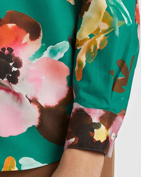 Foxcroft Zoey Watercolor Floral Shirt