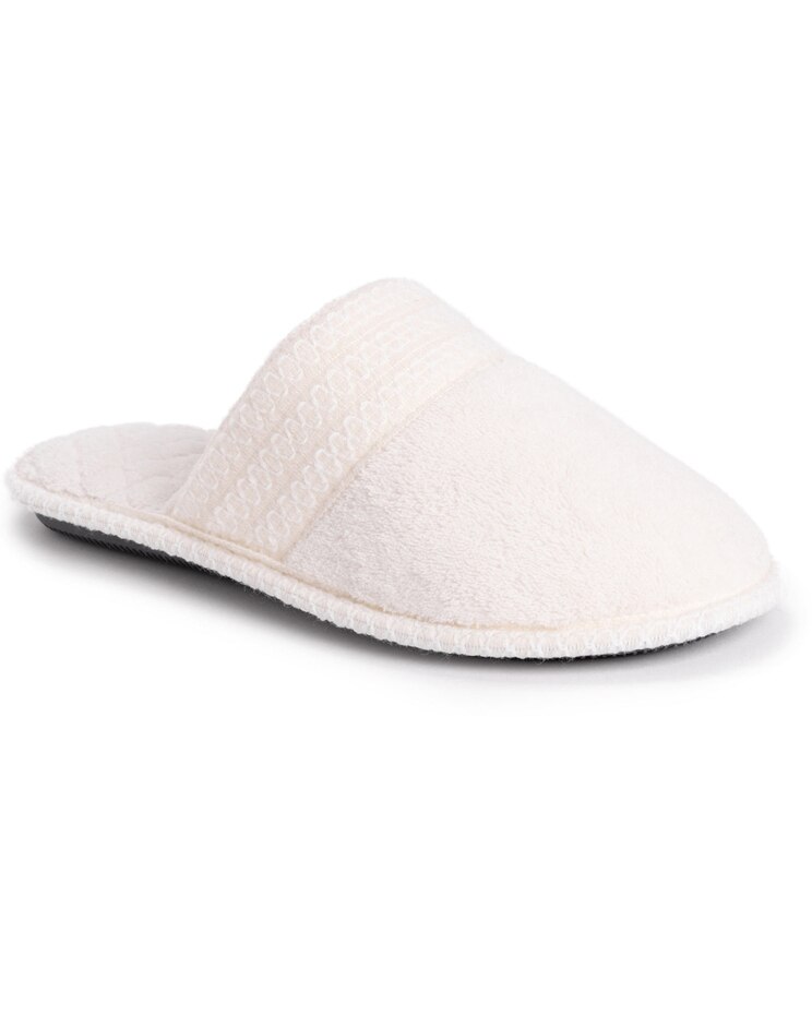 MUK LUKS® Cathy Micro Chenille Wide Tape Scuff Slipper image number 1