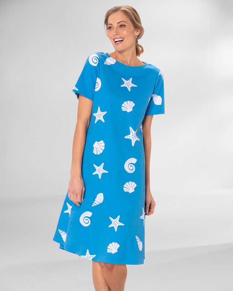 Boardwalk Knit Seashell A-Line Dress image number 1