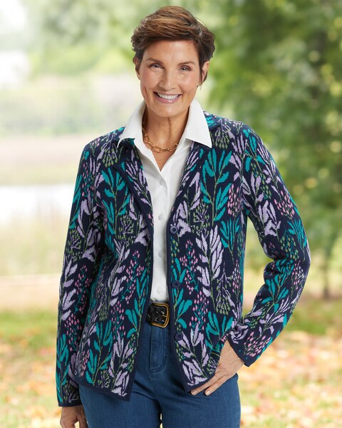 Limited-Edition Bountiful Berries Sweater Blazer