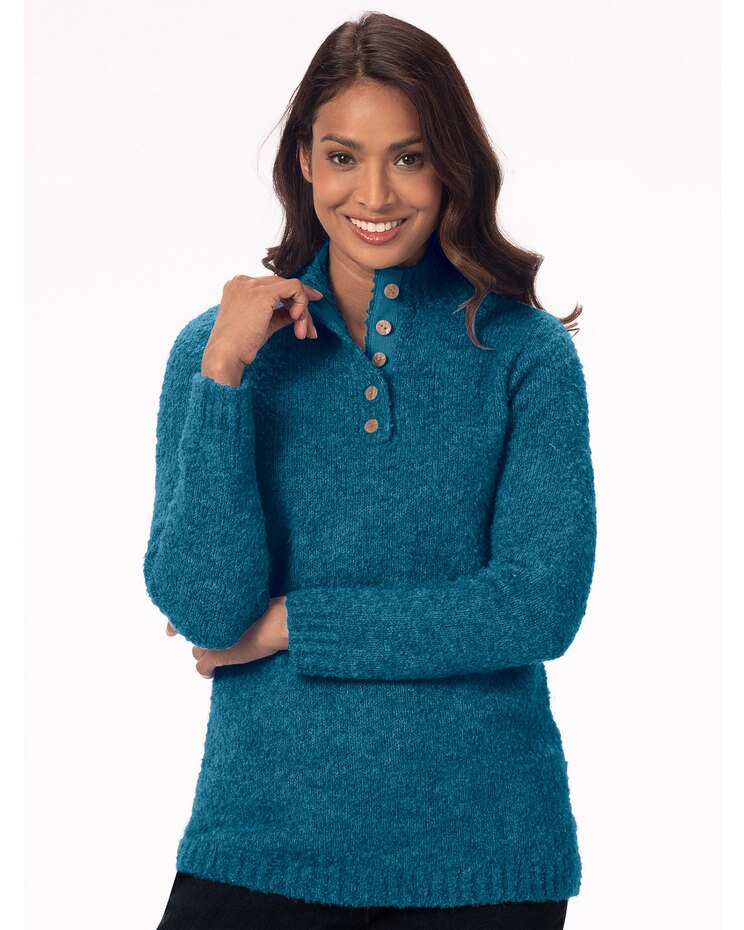 Cuddle Boucle Pullover Sweater image number 1