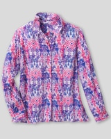 Ikat-Print Crinkle Shirt thumbnail number 2