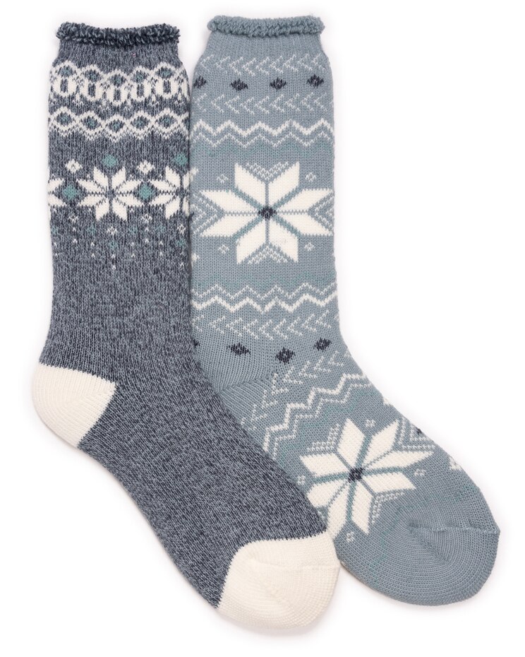 MUK LUKS® Women's Tall Heat Retainers 2Pr Pack Socks image number 1
