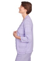 Alfred Dunner® Isn't It Romantic Watercolor Inner Two In One Sweater thumbnail number 4