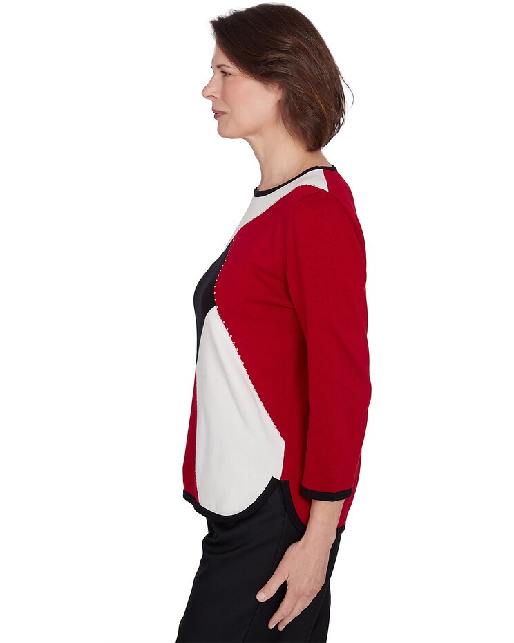 Alfred Dunner® Classics Colorblock Beaded Top image number 6