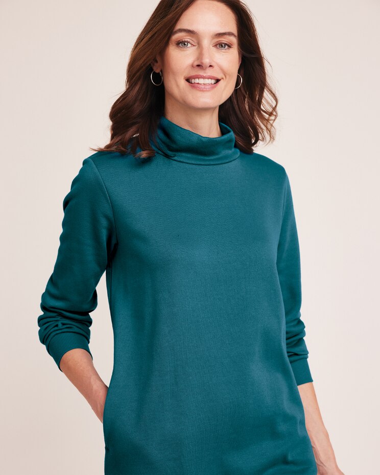 Better-Than-Basic Mock Neck Tunic Sweatshirt image number 7